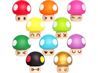 ぷかぷかカラフルキノコ